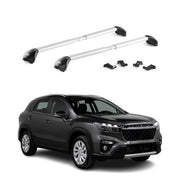 Barres de toit transversales pour Suzuki S-Cross 2022-2026 Alu Gris 2x ABE