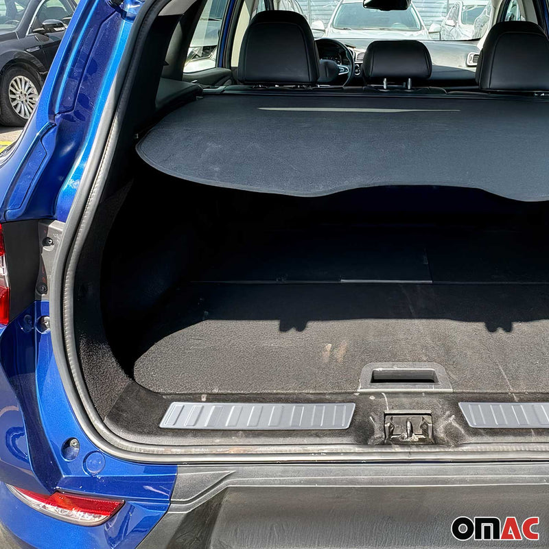 Protection Seuil de Coffre Pour Renault Kadjar 2015-2020 Acier Brossé 2Pcs