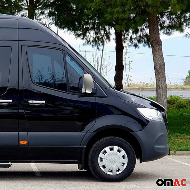 Coques de Rétroviseurs pour Mercedes Sprinter 907-910 2018-2025 en Acier Brossé