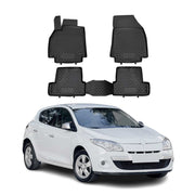 OMAC Tapis de sol pour Renault Megane 2009-2016 sur mesure en caoutchouc Noir