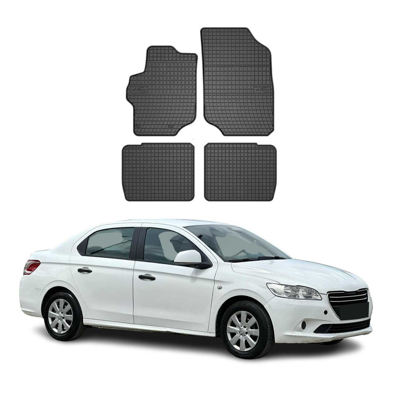 Tapis de Sol pour Peugeot 301 2012-2019 OMAC Noir Caoutchouc