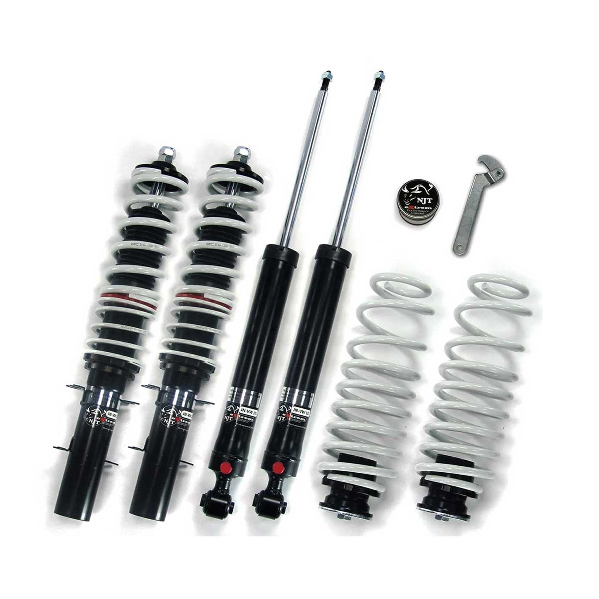 Kit Suspension + Amortisseur NJT eXtrem pour VW Golf 4/ Bora + Variant 1997-2003
