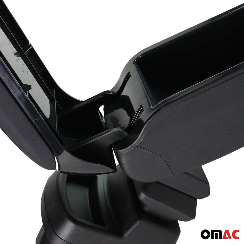 Accoudoir pour Opel Corsa F HB 2019-2025 Vinyl Abs Noir Coulissant