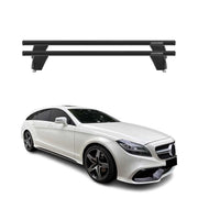 Menabo Barres de toit Transversales pour Mercedes CLS X218 2012-2014 Alu Noir