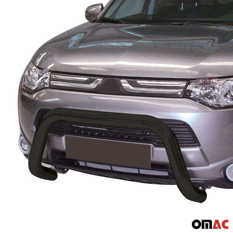 Pare-buffle Avant pour Mitsubishi Outlander 2013-2015 76 mm en Acier Noir