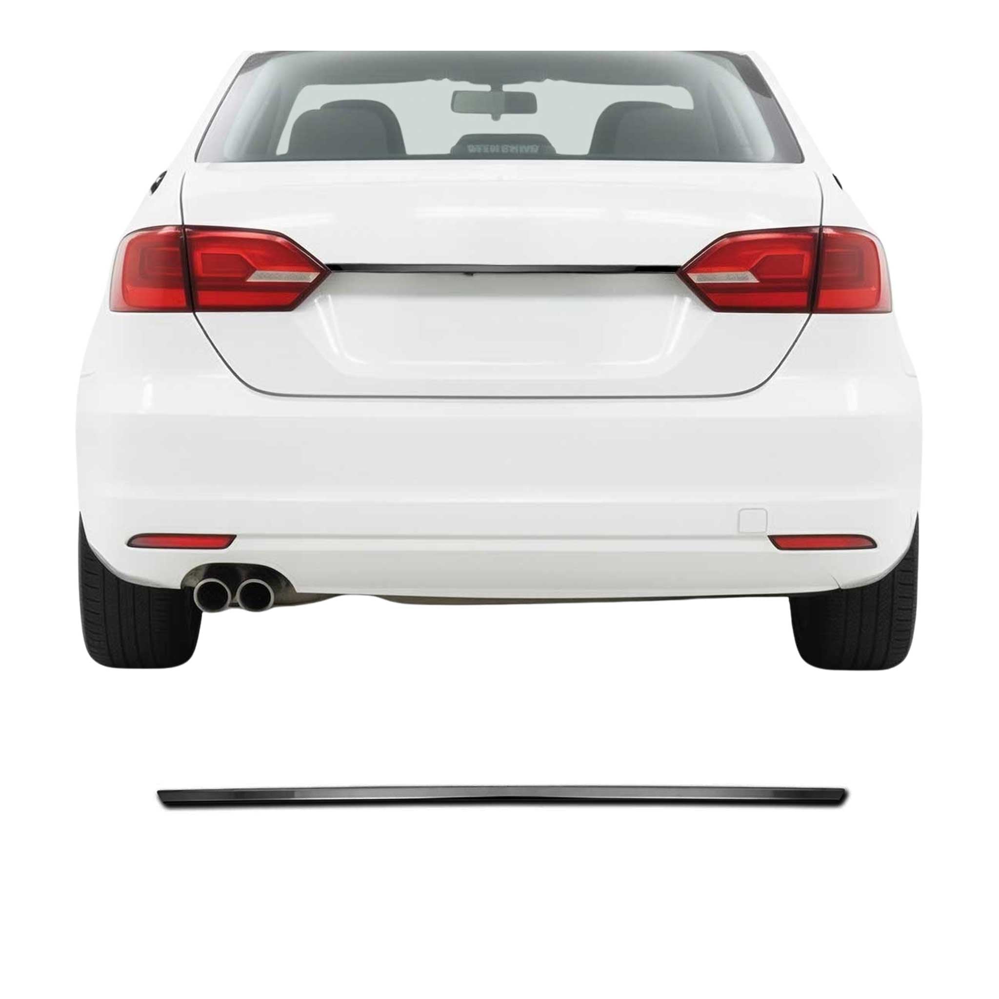 Poignée de Coffre Arrière pour VW Jetta 2010-2018 acier inox foncé