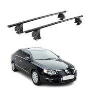 Barres de toit transversales acier pour VW Passat B6 Berline 2005-2010 4Portes
