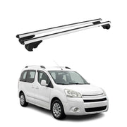 Barres de toit Transversales pour Citroen Berlingo 2008-2018 TÜV Alu Noir 2Pcs