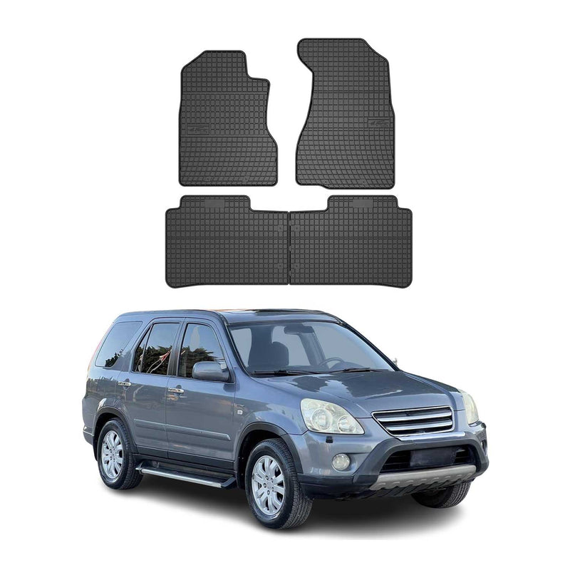 Tapis de Sol pour Honda CR-V 2002-2006 Caoutchouc Noir