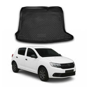 OMAC Tapis de coffre pour Dacia Sandero 2016-2020 sur mesure en caoutchouc Noir