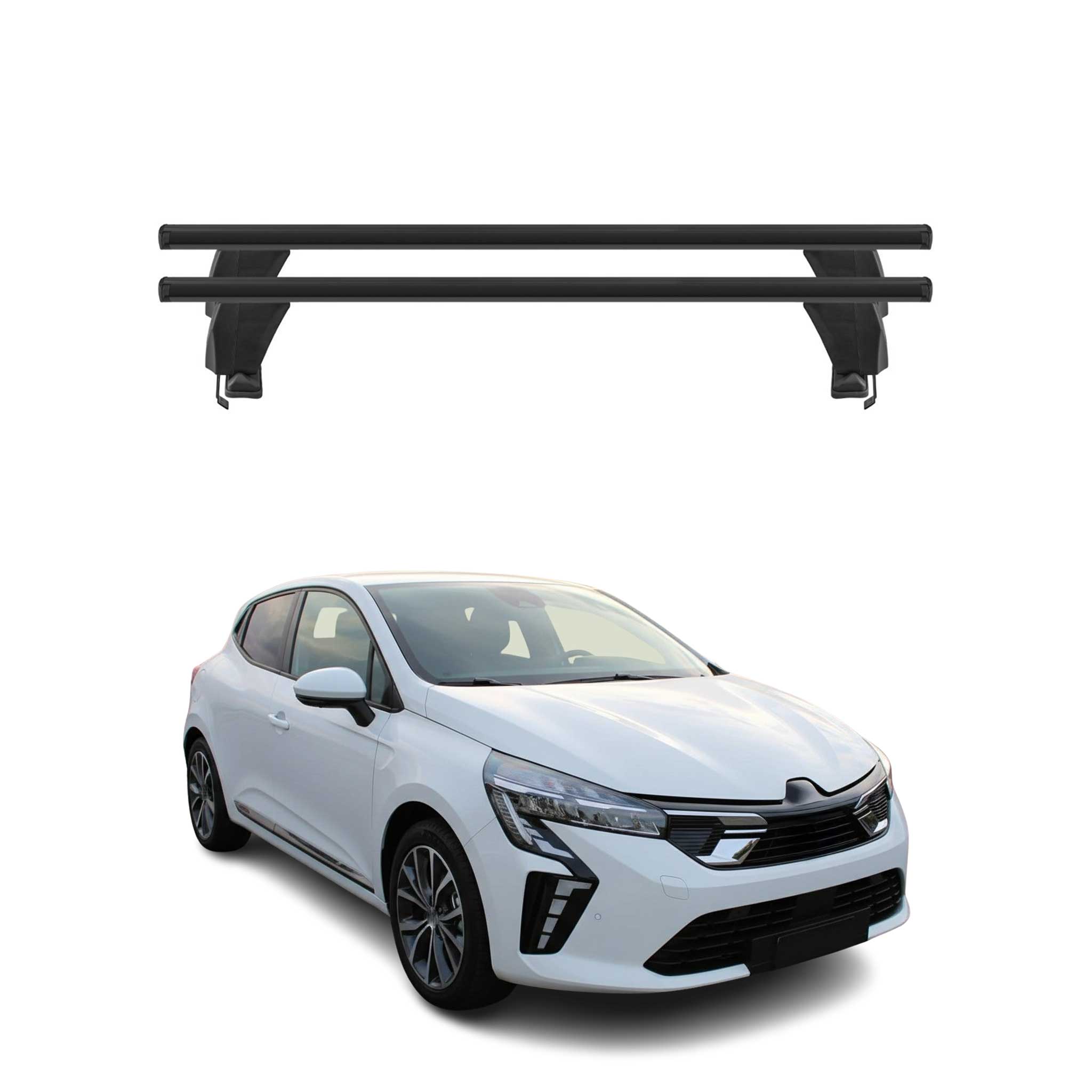 Menabo Barres de toit transversales pour Mitsubishi Colt VII HB 2023-26 Alu Noir