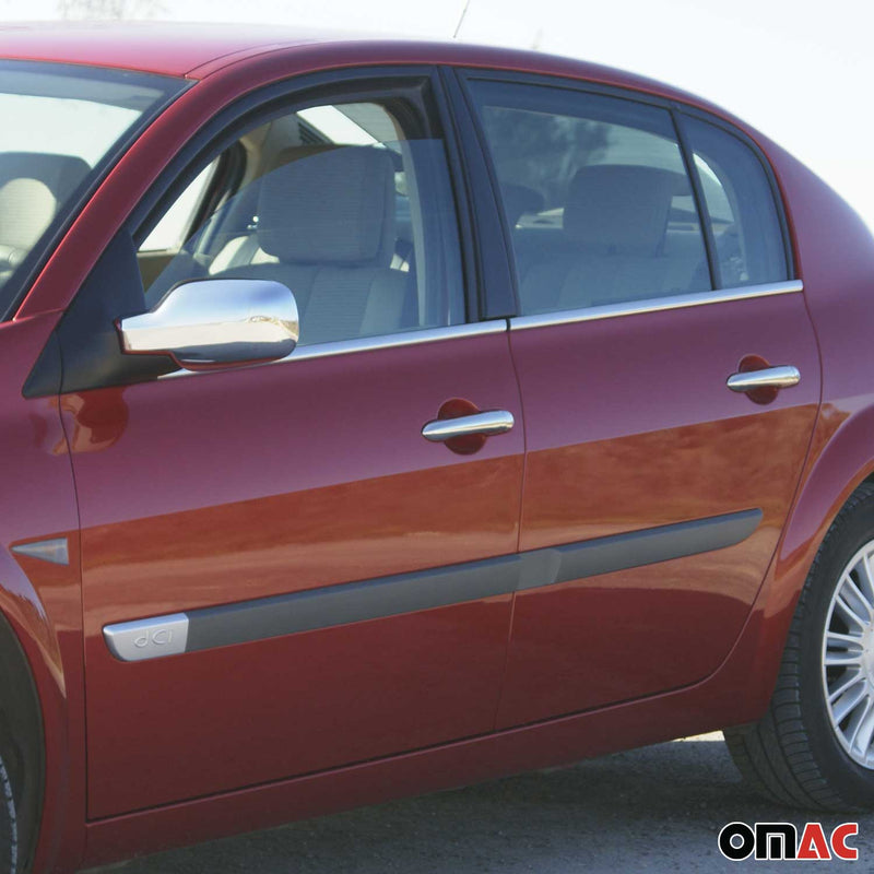 Garniture De Fenétre pour Renault Megane II 2002-2009 en acier inox chrome