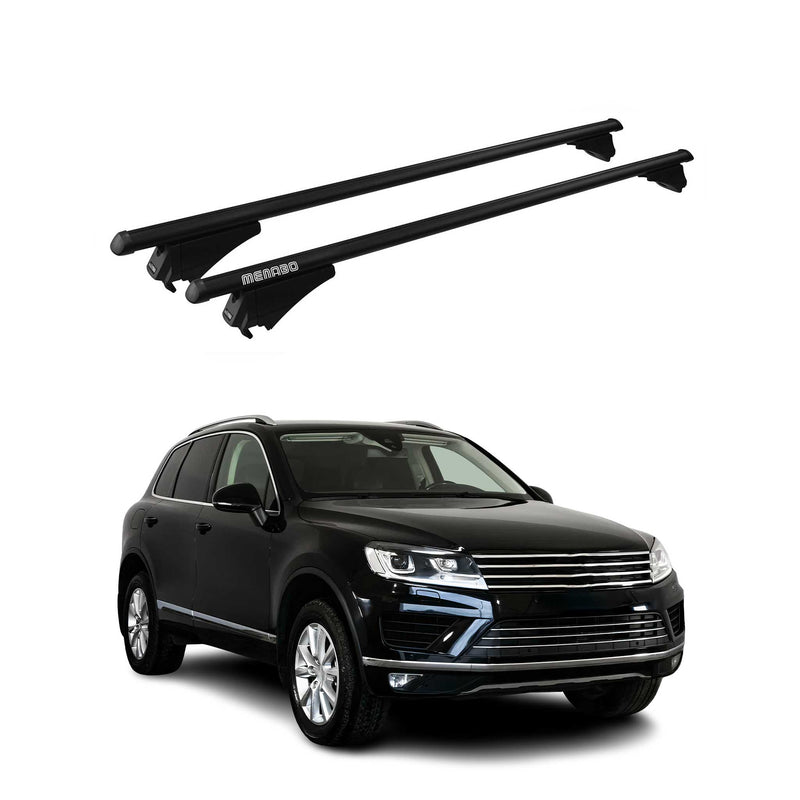 Tiger Barres de toit transversales pour VW Touareg II 7P 2014-2018 Noir