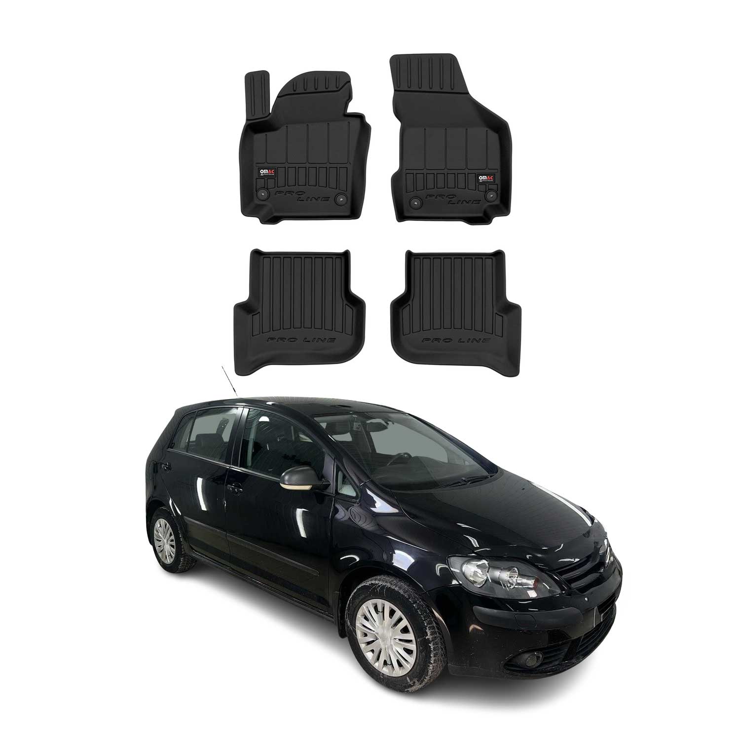 Tapis de Sol pour VW Golf 2005-2014 TPE Noir