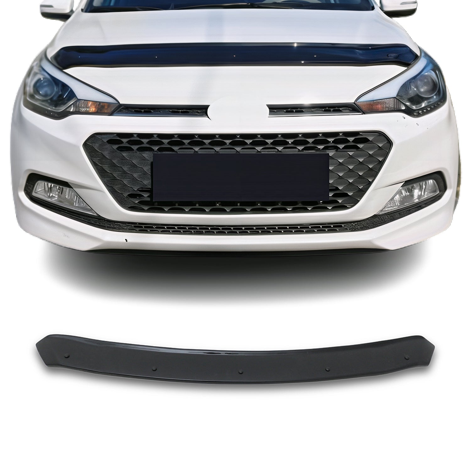 Deflecteurs d'air capot de voiture pour Hyundai i20 2014-2020 HB Acrylique Noir