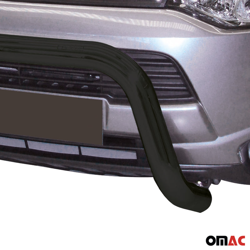 Pare-buffle Avant pour Mitsubishi Outlander 2013-2015 76 mm en Acier Noir