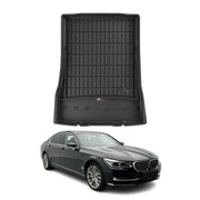 OMAC Tapis de coffre caoutchouc pour BMW Série 7 G12 Long 2015-2022 TPE Noir