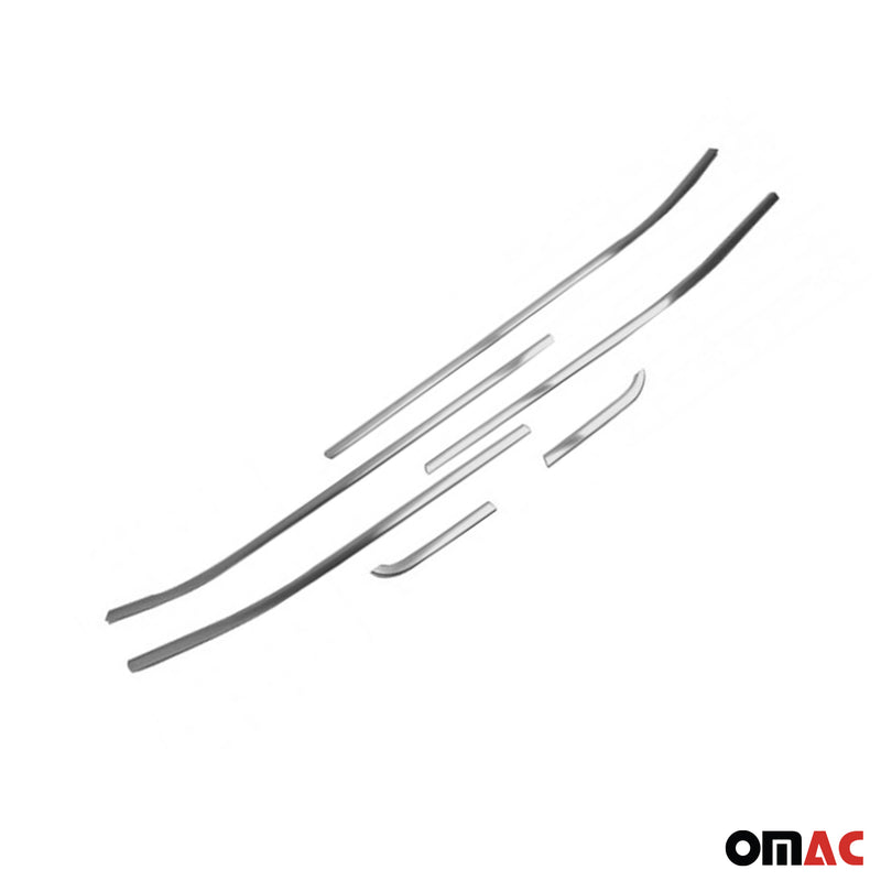 Garniture Baguette de Vitre pour Jeep Renegade 2014-2019 acier inox Brossé 6Pcs