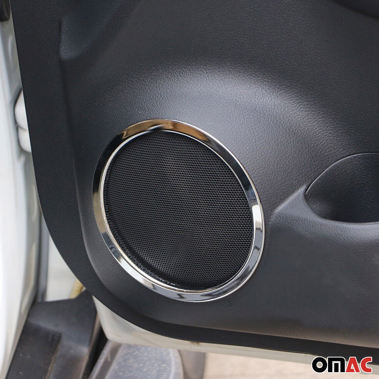 Garniture de cadre de haut-parleur pour Nissan X-Trail 2014-2021 inox chromé 4x