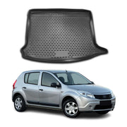 Tapis de Coffre pour Dacia Sandero I / Stepway 2008-2012 TPE Noir