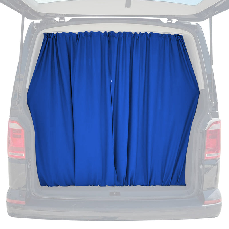 Rideaux De Porte Hayon pour VW T6 T6.1 Transporter 2015-2024 L1 L2 Bleu Foncé