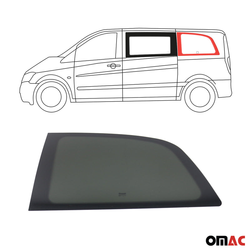 Vitre de Porte pour Mercedes Vito W639 2003-2014 L1 Arrière Gauche Verre fixe