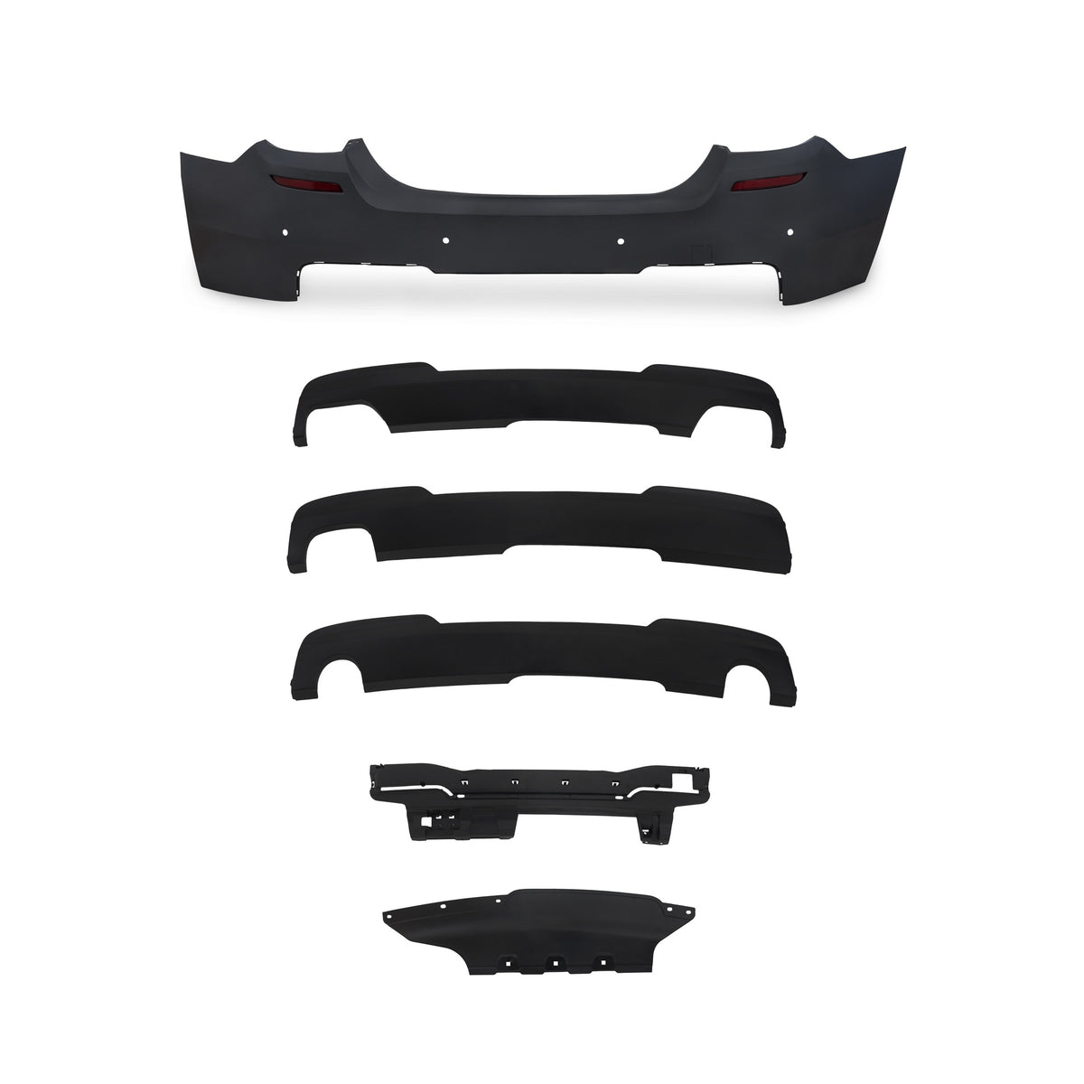 JOM Pare-choc Arrière pour BMW Série 5 F10 Berline 2010-2017 Sport-Design PDC