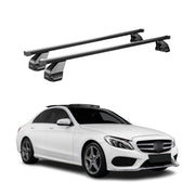 Barres Transversales Menabo pour Mercedes Classe C W205 2014-2018 Noir