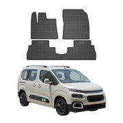 Tapis de Sol pour Citroen Berlingo 2018-2026 Noir Caoutchouc
