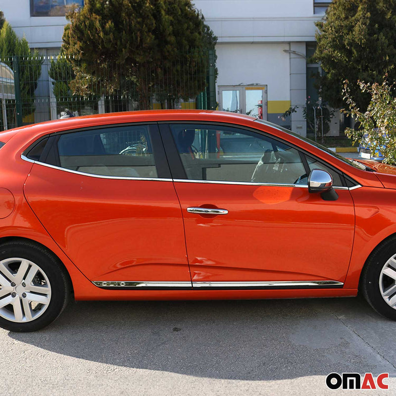 Garniture De Fenêtre pour Renault Clio V 2019-2025 Inox Chromé 8x