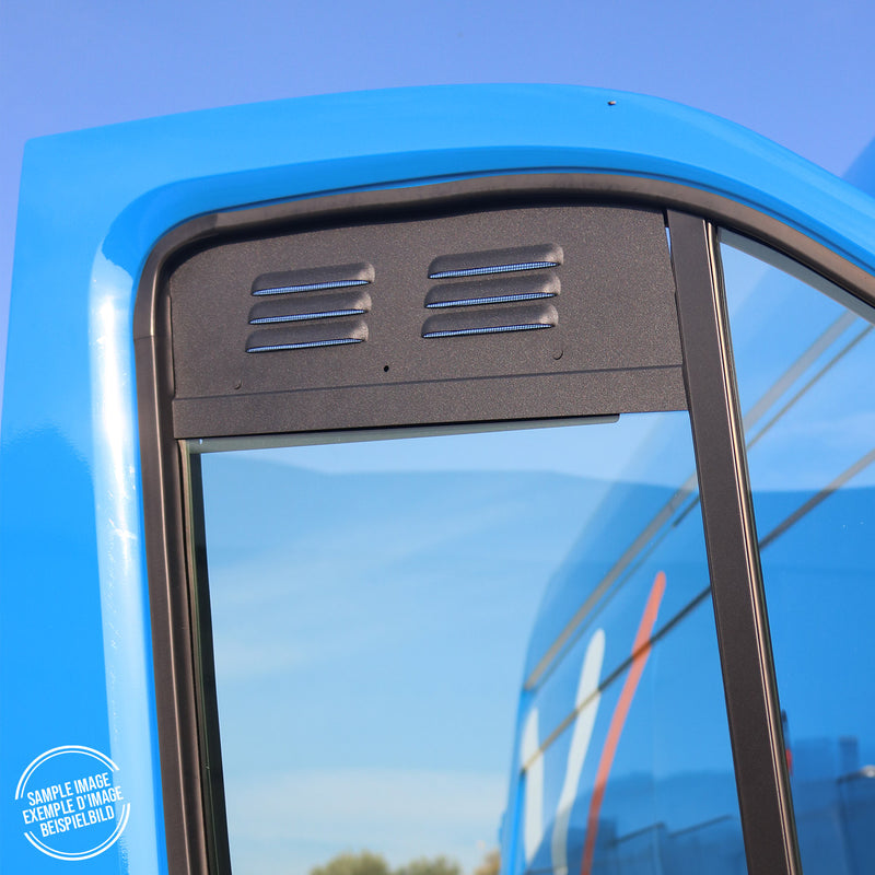 Grille d'aération de Fenêtre pour Fiat Talento 2016-2020 Noir 2x