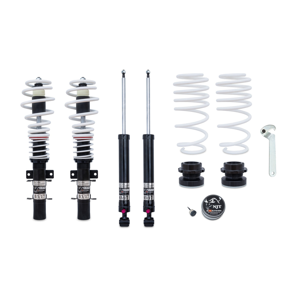 JOM NJT-Extrem Combinés Filetés pour Audi A2 8Z 1.4 1.4 TDI 1.6