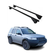 Barres de toit Transversales pour Land Rover Freelander 1997-2007 Fer Noir