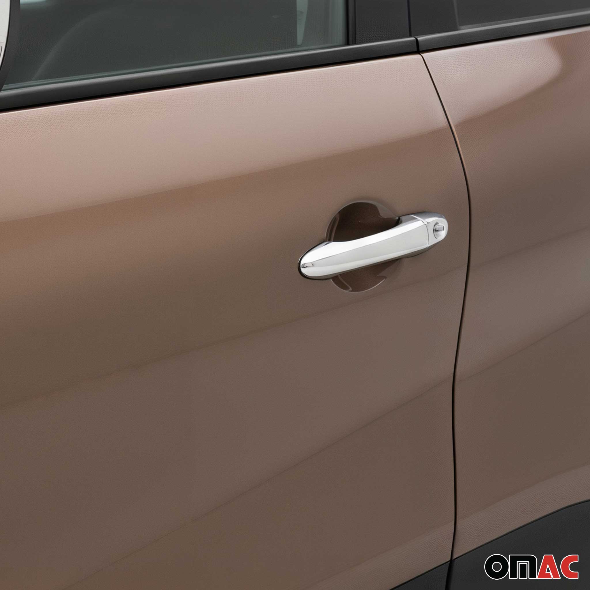 Couverture de poignée de porte pour Renault Captur I 2013-19 Acier Sans clé 8Pcs