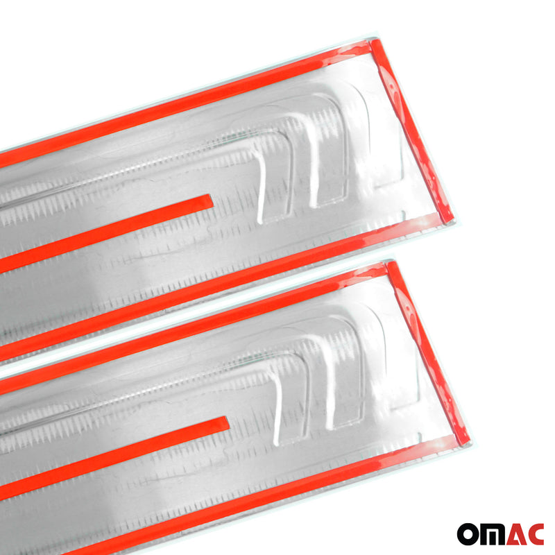 Couverture de Seuil de porte pour Mercedes Vito W447 2014-2025 inox chromé 2x