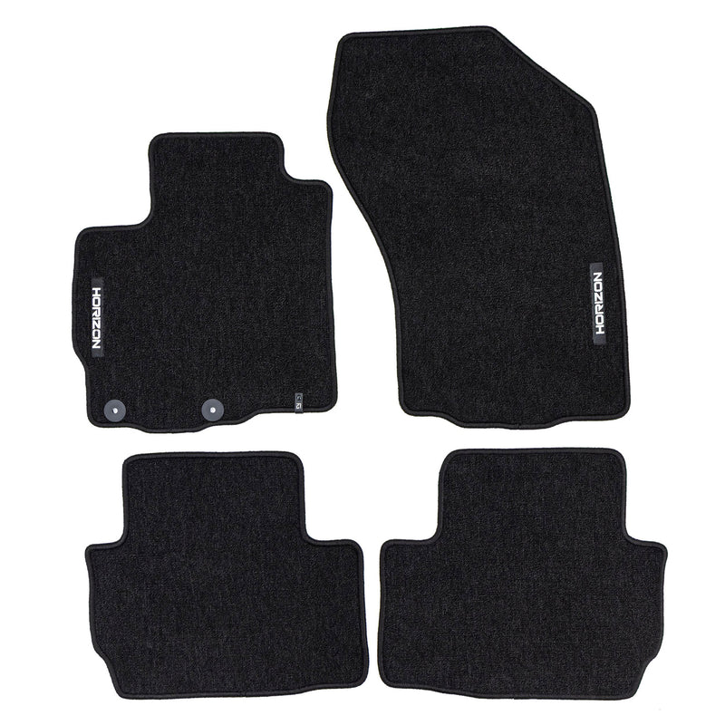 Tapis de Sol de Voiture pour Citroen C-Crosser 2007-2012 Velours Noir 4Pcs