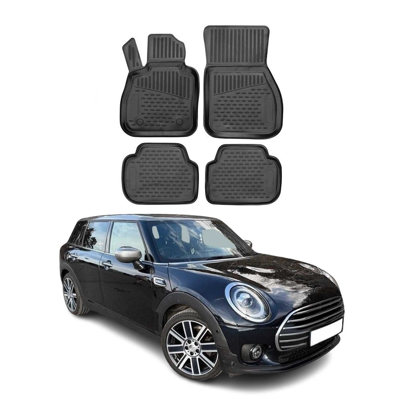 OMAC Tapis de sol pour MINI Clubman F54 2014-2024 en caoutchouc Noir
