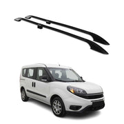 Barres de toit longitudinales pour Fiat Doblo 2010-2021 L1 Aluminium Noir 2Pcs