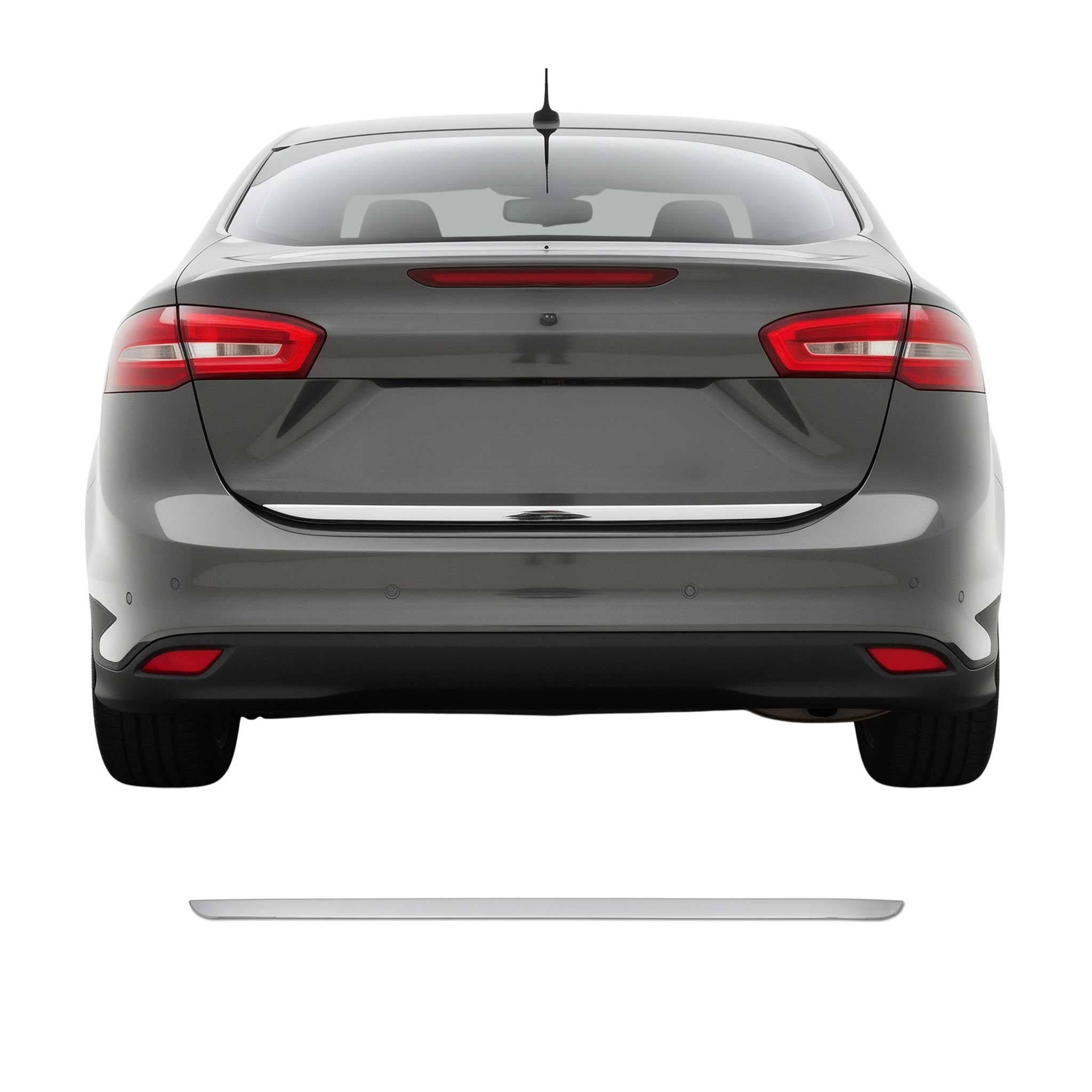 Garniture de Hayon Coffre pour Ford Focus III 2015-2018 acier inox