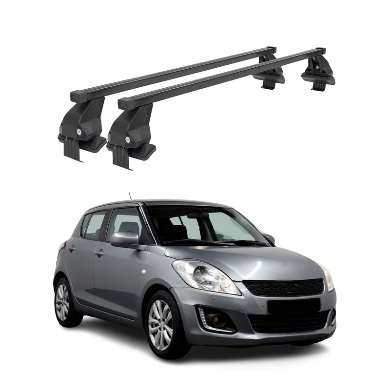 Barres Transversales Menabo pour Suzuki Swift V 2013-2017 Noir