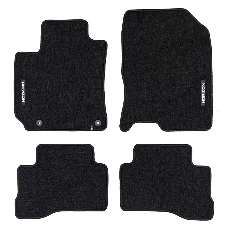Tapis de Sol de Voiture pour Hyundai Kona I 2020-2023 FL Velours Noir 4Pcs
