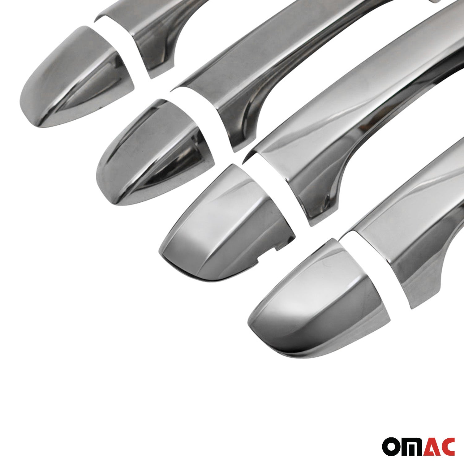 Couverture poignée de porte pour VW Tiguan mk2 2016-26 4Portes Acier Argent 8Pcs