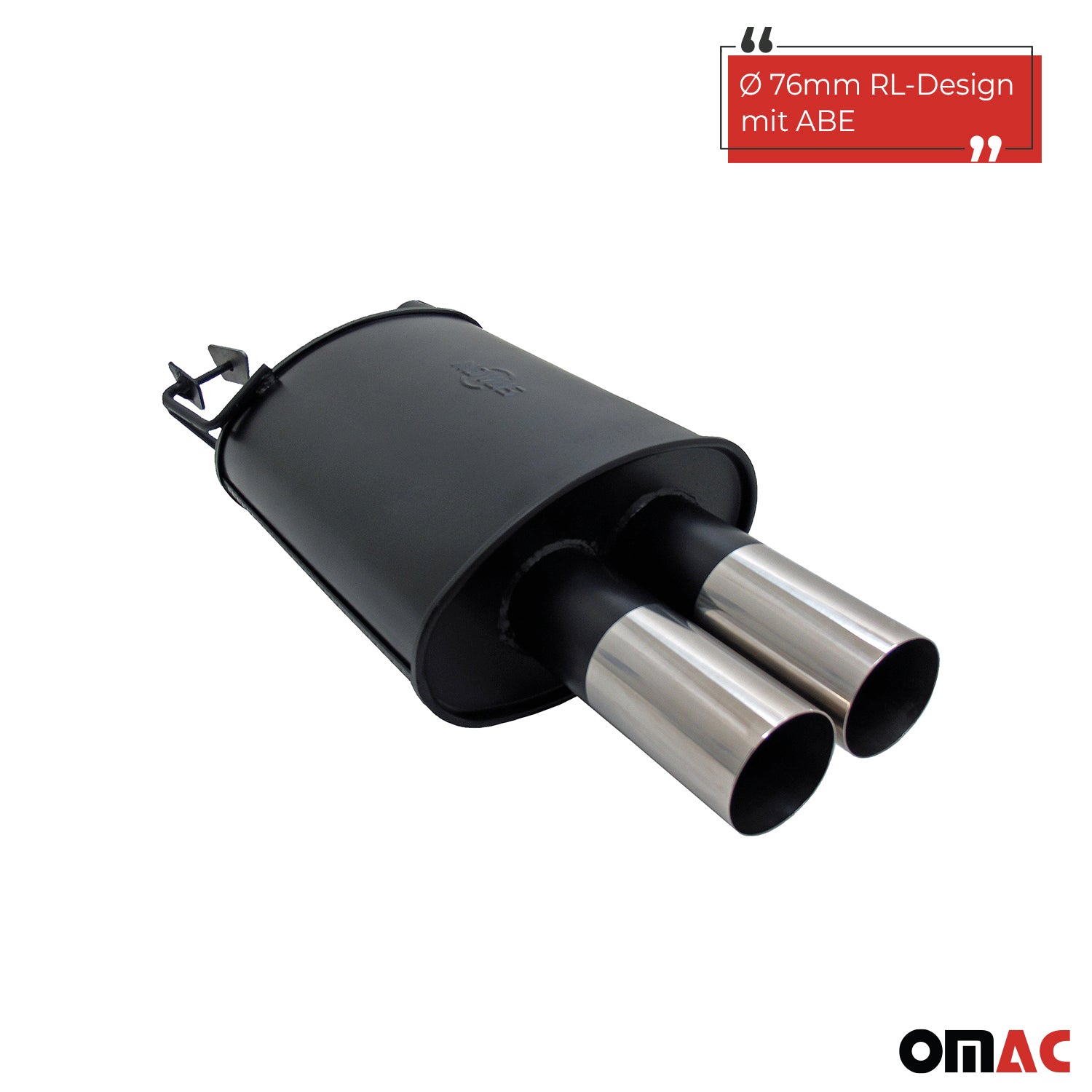 Échappement arrière sport Novus pour BMW E39 2x76mm RL-Design avec ABE