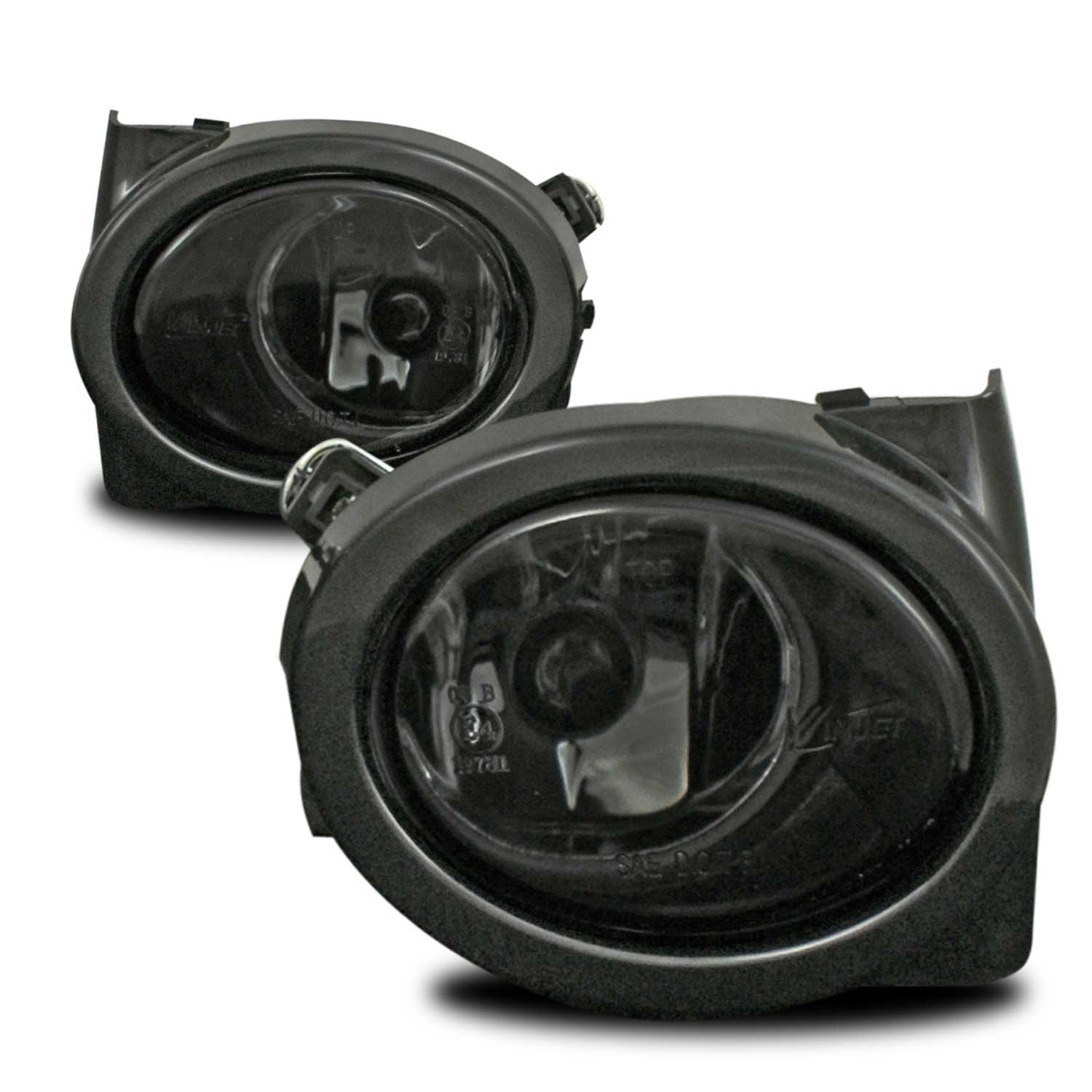 Feux anti-brouillard rond face lisse fumée pour BMW Series 3 E46/M3/E39/ M5