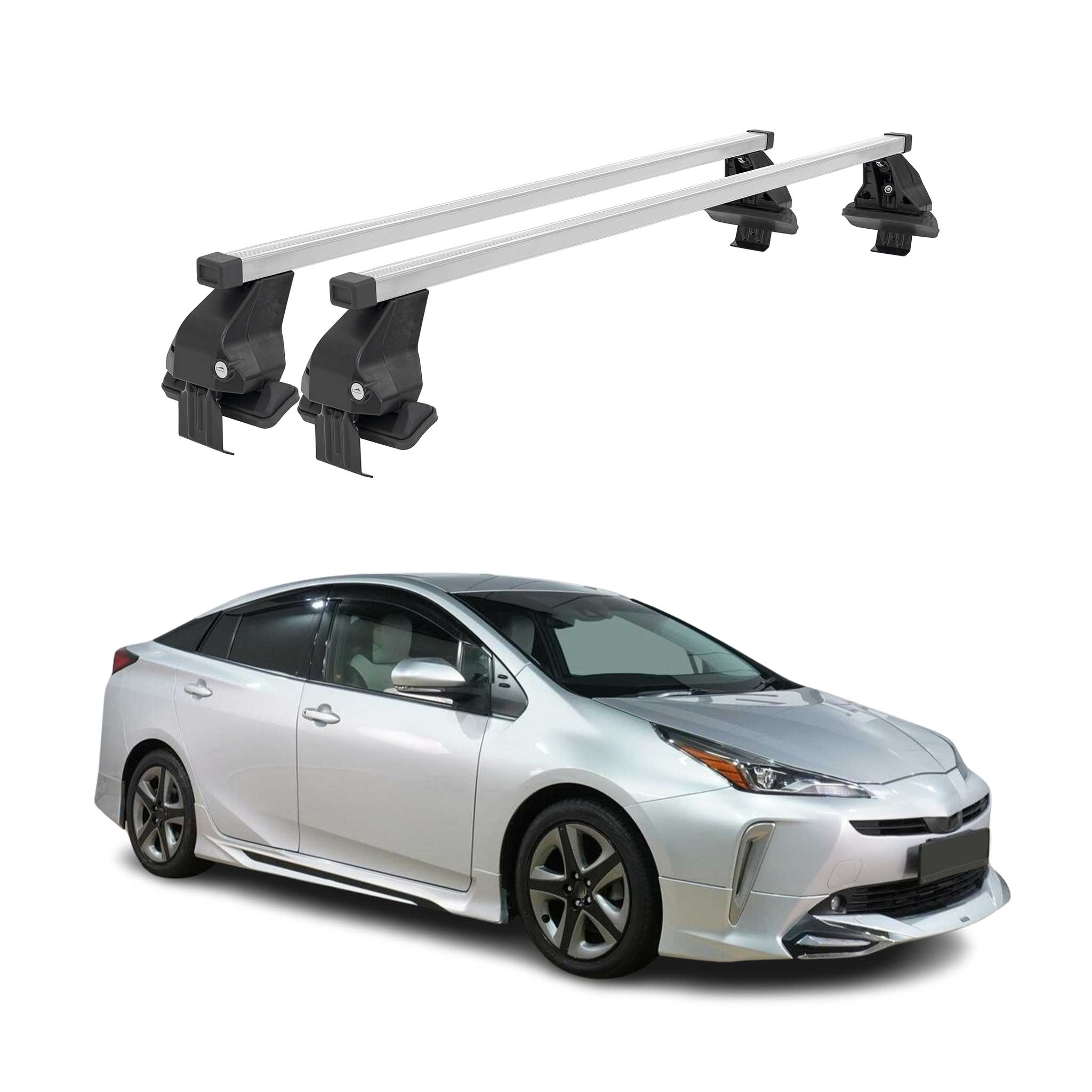 Barres de toit transversales pour Toyota Prius+ 2012-2021 Gris