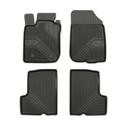 Tapis de Sol de Voiture No.77 pour Dacia Duster I 2010-2013 Pre-FL TPE Noir 4Pcs