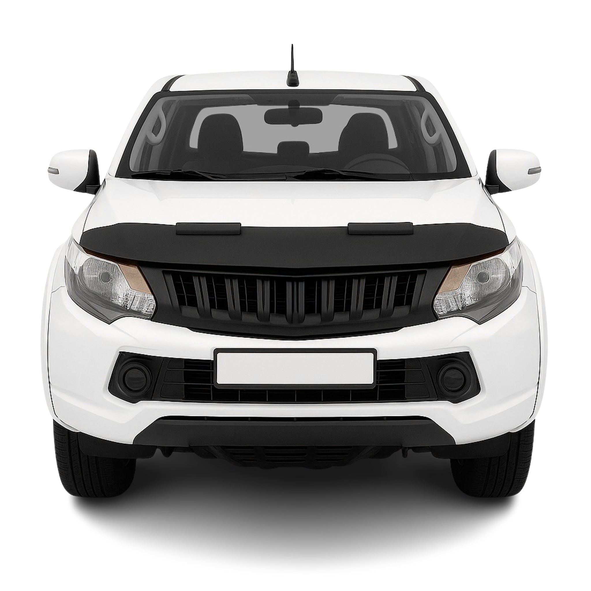 Protège Capot pour Mitsubishi L200 2015-2026 Masque de voiture vinyle Noir