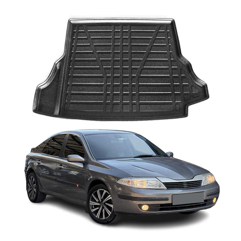 Tapis de Coffre pour Renault Laguna 2 2001-2007 Noir Caoutchouc TPE
