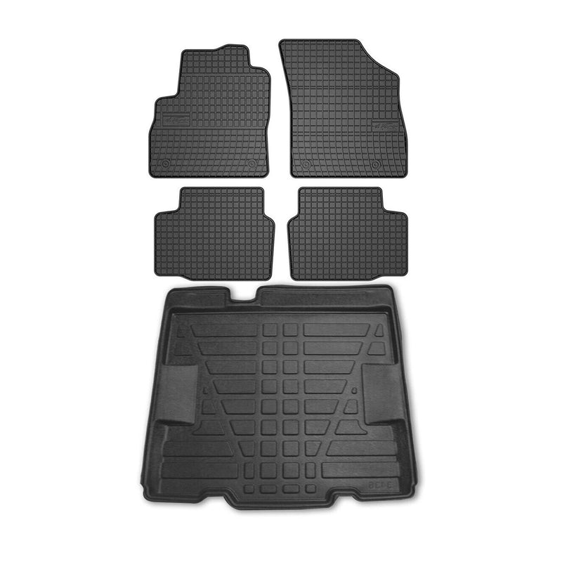 Kit Tapis de sol et coffre pour Opel Astra K FL 2019-2024 Noir TPE