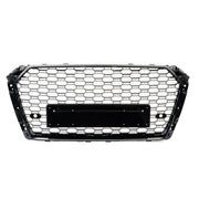 JOM Calandre pour A4 B9 Sport-Design ohne Emblem PDC Plastique Noir Brillant